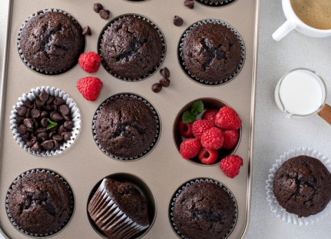 Recette Muffins choco-framboise