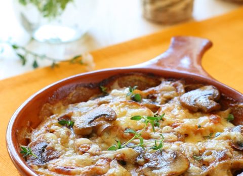 Recette Gratin pommes de terre – champignons