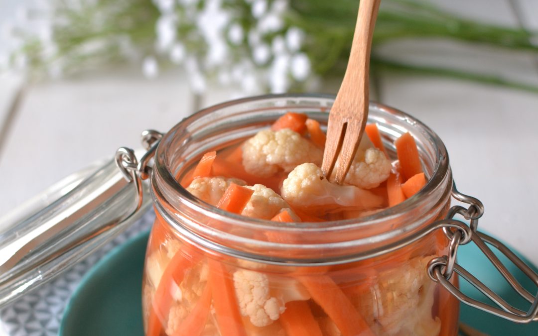 Légumes croquants au vinaigre