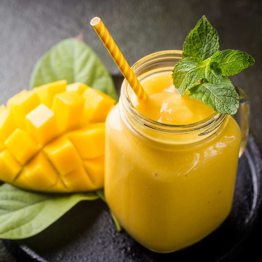 Recette Smoothie orange-mangue végétal