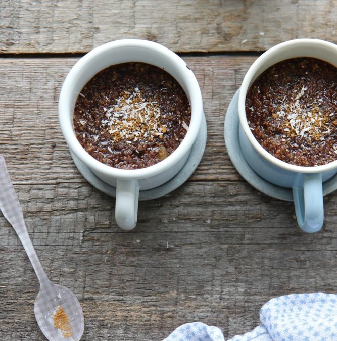 Du quinoa au petit-déjeuner { quinoa pudding }
