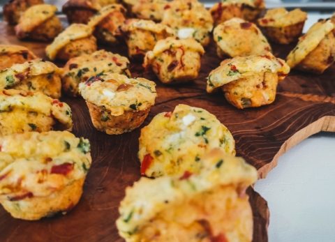 Recette Mini cakes au curry & poivron