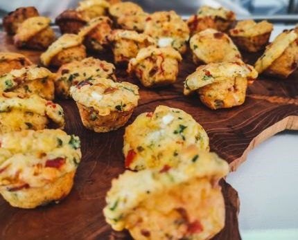 Recette Mini cakes au curry & poivron