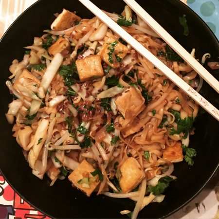 Pad thai au tofu et légumes croquants