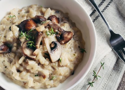 Recette Risotto aux champignons d’hiver