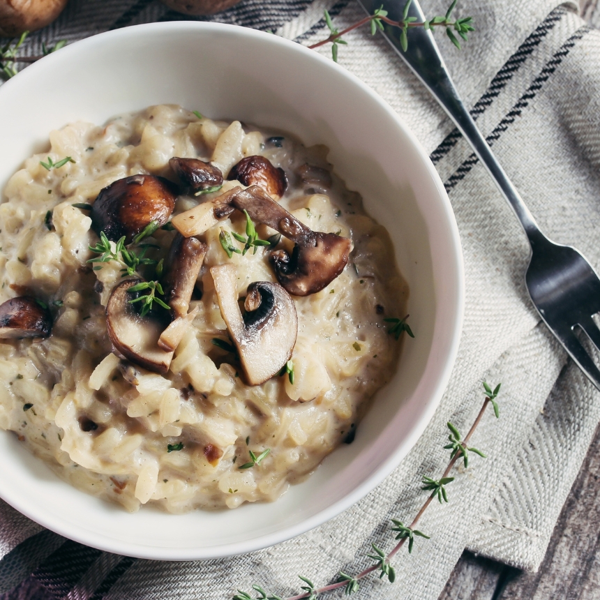 Recette Risotto aux champignons d’hiver