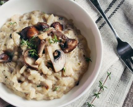 Recette Risotto aux champignons d’hiver
