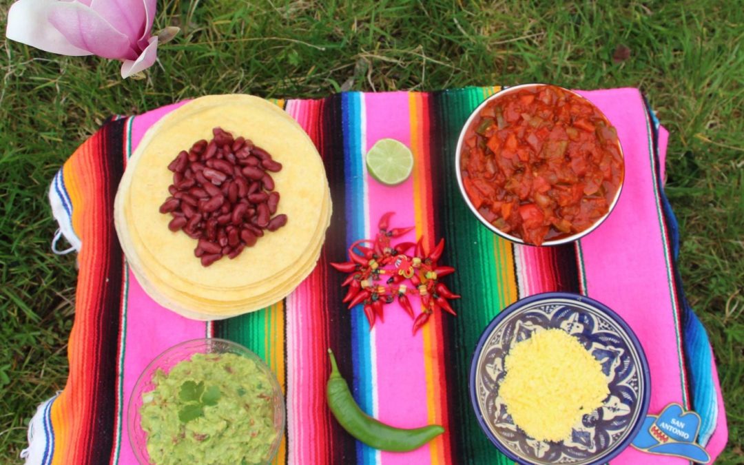 Fajitas aux légumes et guacamole