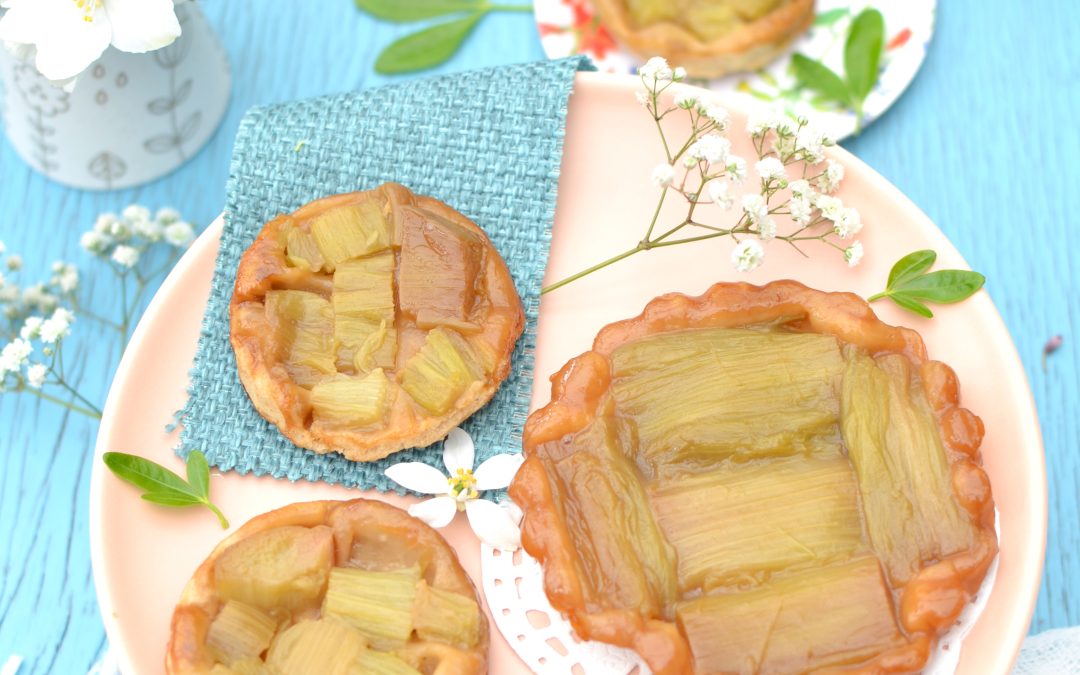Tartelettes tatin à la rhubarbe
