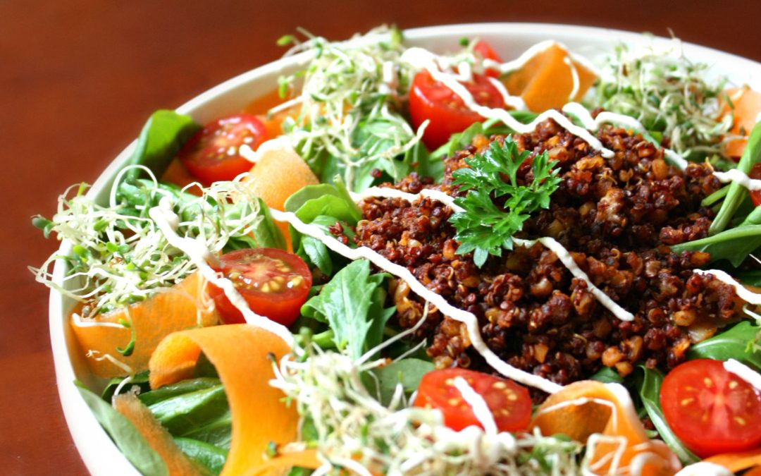 Quinoa épicé mexicain & légumes colorés
