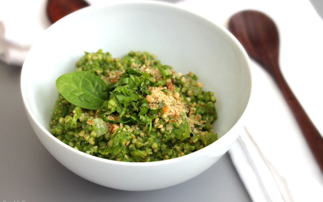 Risotto de sarrasin, épinard et brocoli