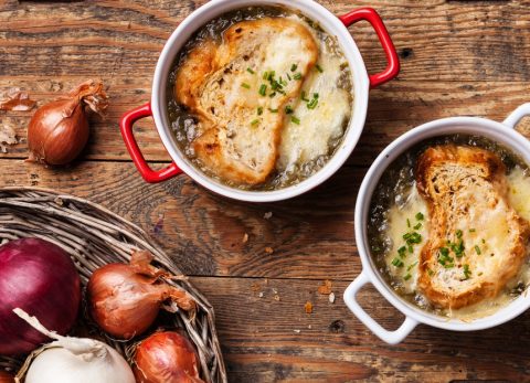 Recette Soupe à l’oignon gratinée végane