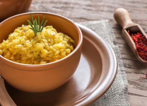 Recette Risotto végétal aux courgettes et au safran