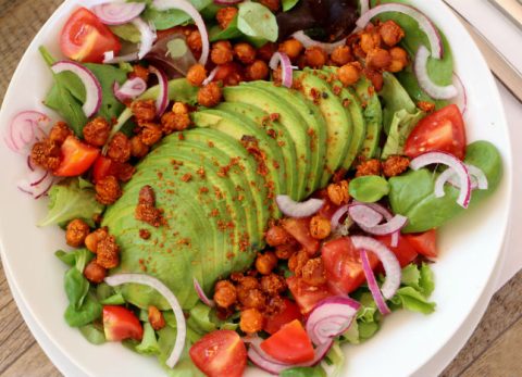 Recette Salade de pois chiches rôtis au paprika