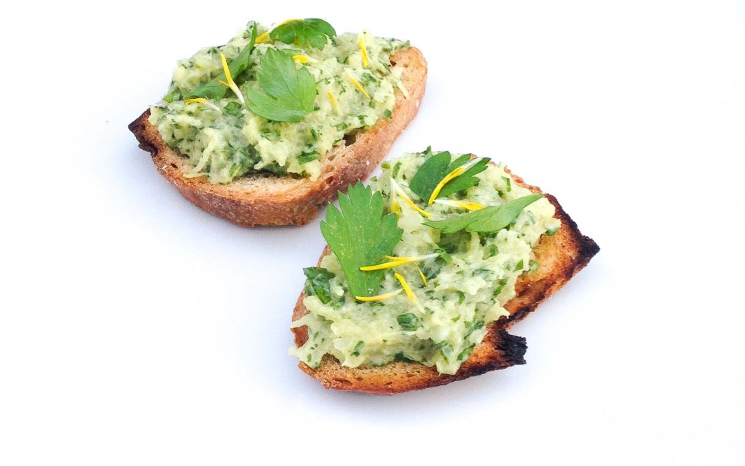Rillette de courge spaghetti au cumin et au persil