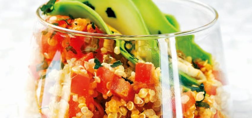 Salade de quinoa aux paillettes d’algues