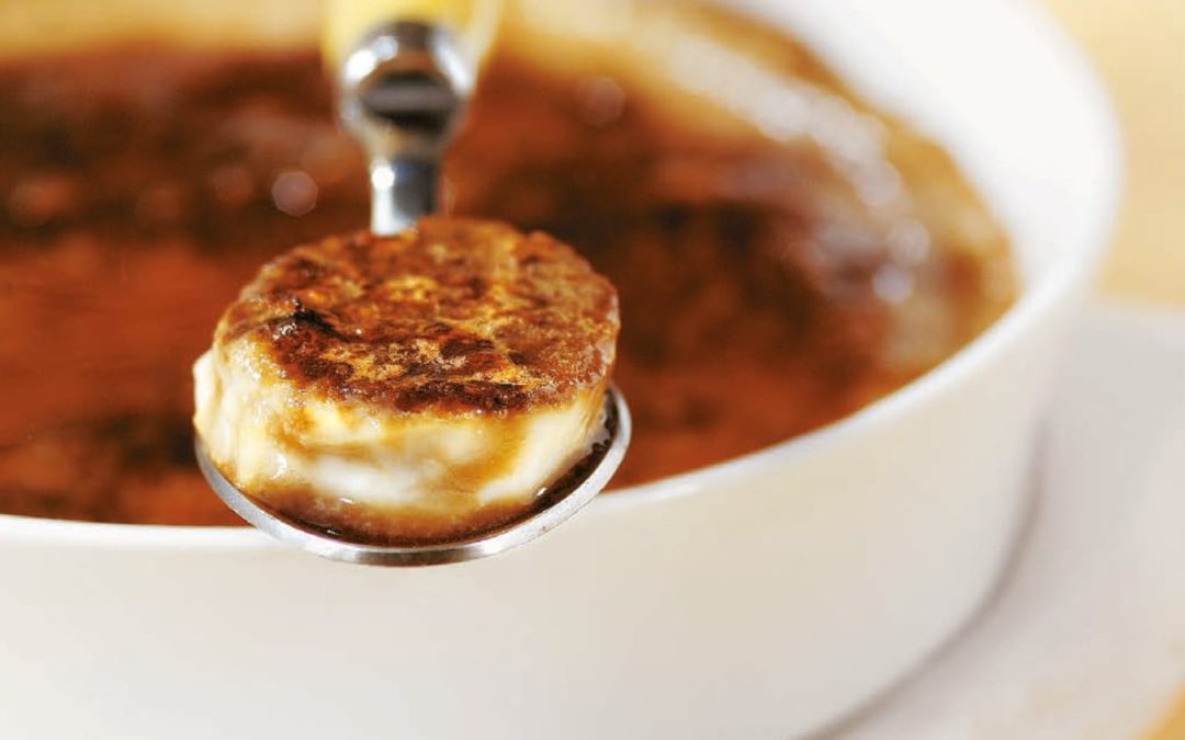 Crème caramel au thym