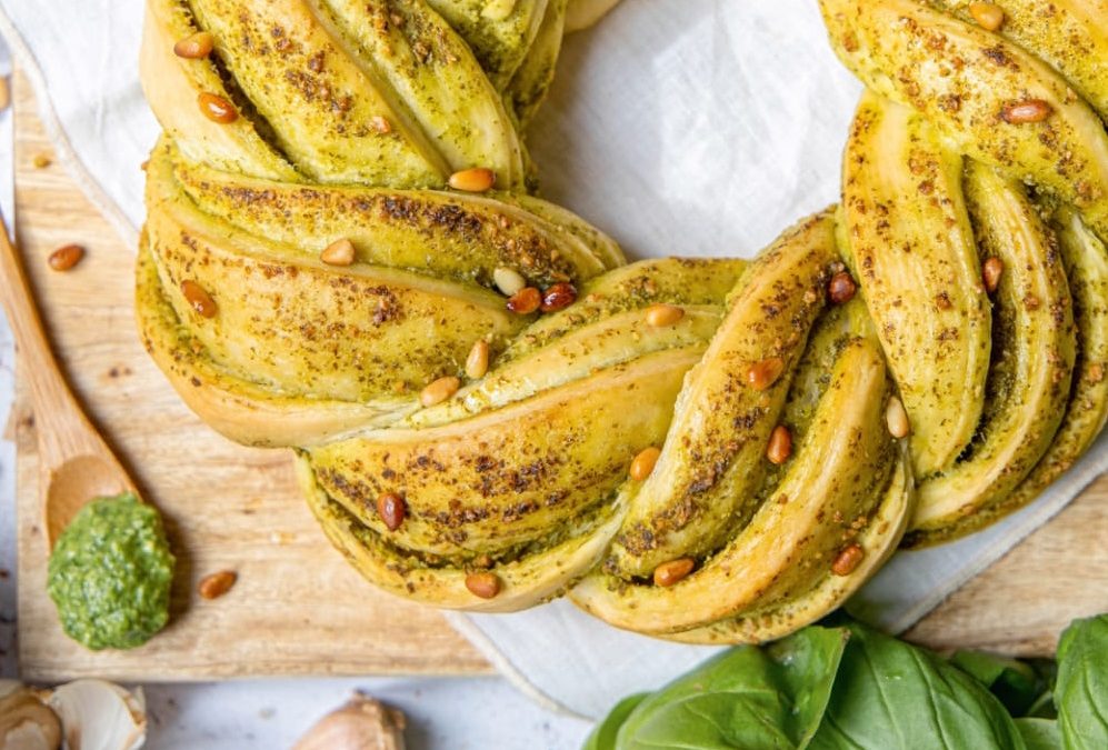 Babka au pesto de basilic