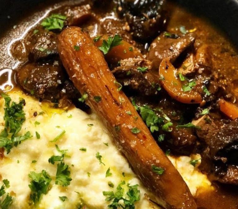 Boeuf bourguignon végétal