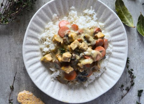 Recette Blanquette de tempeh végétale