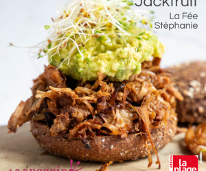 pulled jackfruit sandwich