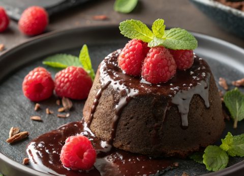 Recette Fondant cru cacao-framboise