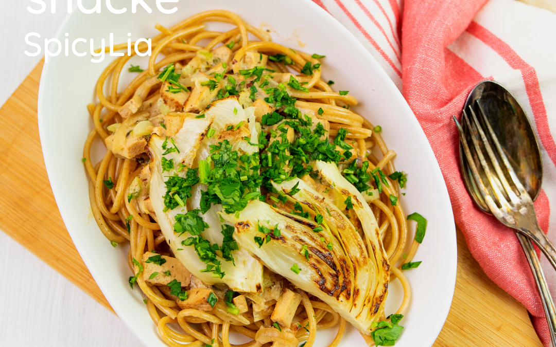 Carbonara au fenouil snacké