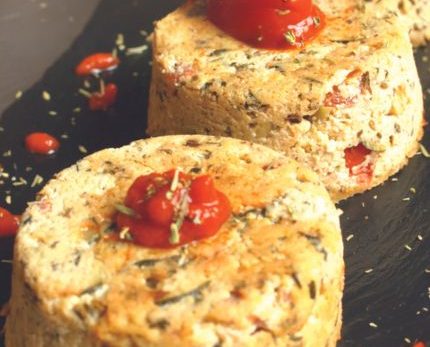 Recette Petites terrines à la provençale sauce poivron rouge