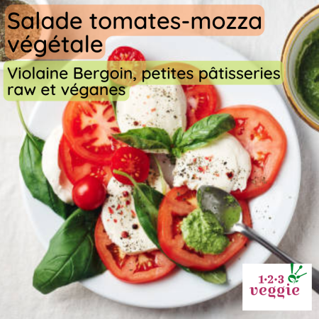 Salade tomates et mozzarella végétale