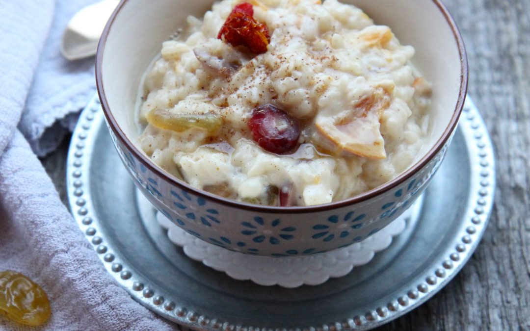 Riz au lait végétal aux épices douces