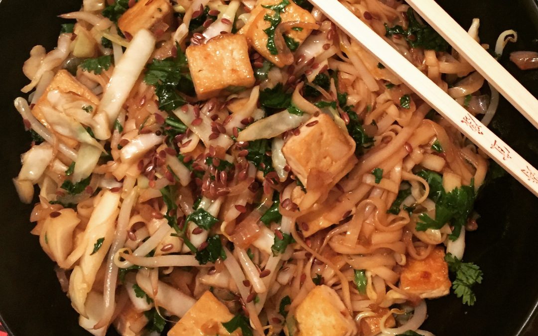 Pad thai au tofu et légumes croquants