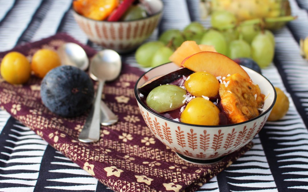Açai bowl aux fruits de la rentrée