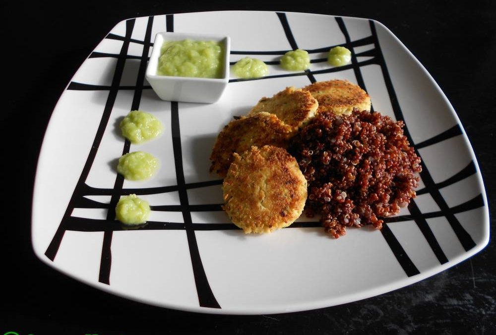 Galettes de tofu et coulis de poireaux