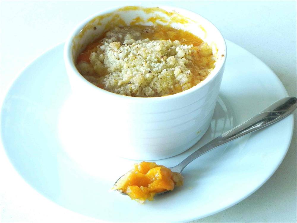 Recette Crumble abricot-citron-noisette