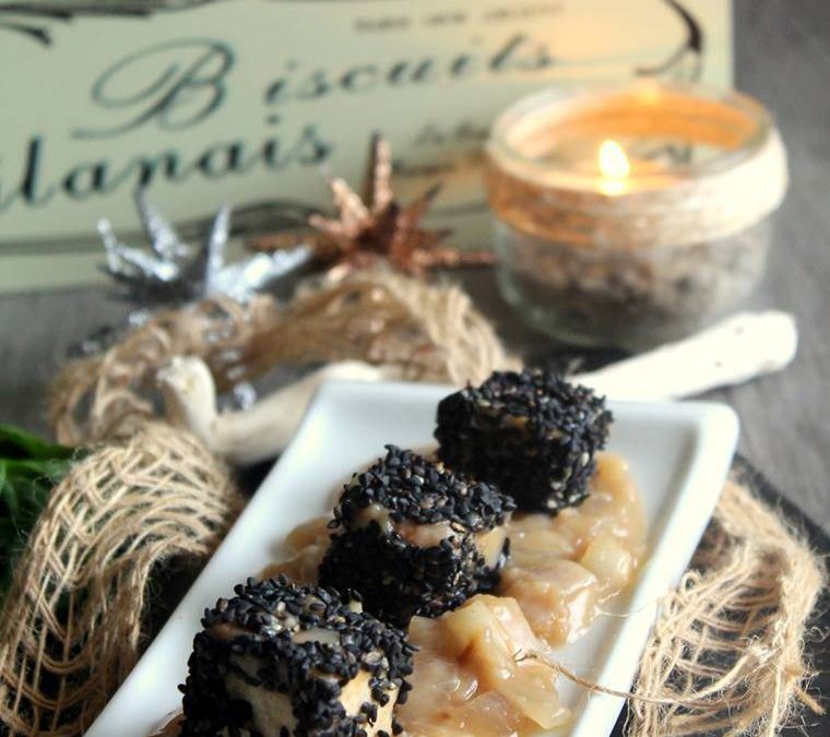 Tofu rôti oignons/échalotes sauce teriyaki