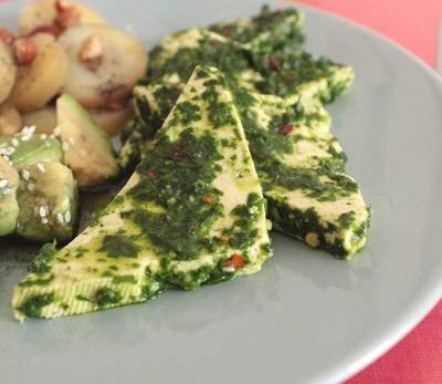 Recette Tofu chimichurri