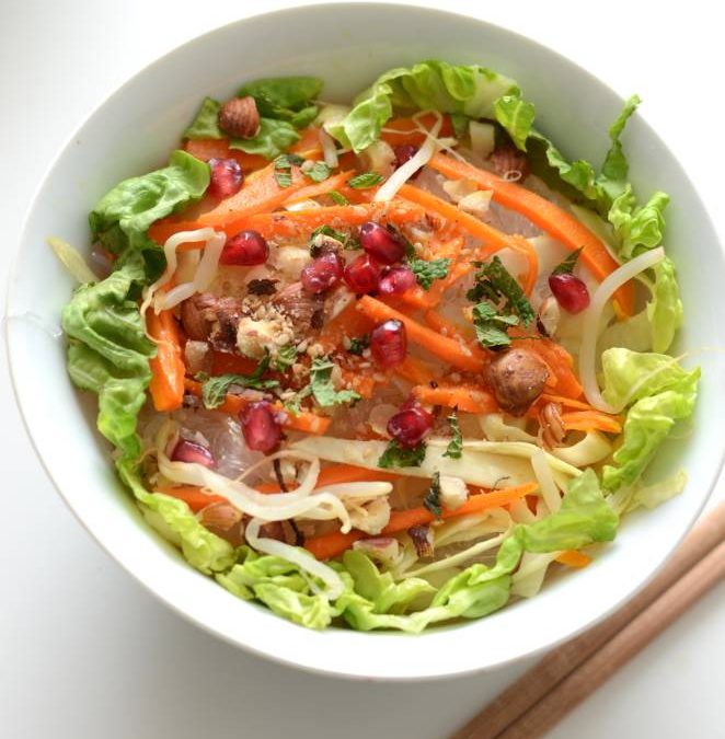 Salade asiatique végane