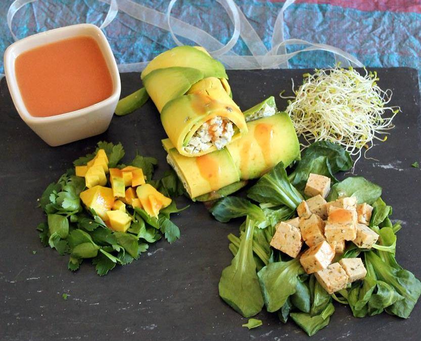 Cannelonis d’avocat au tofu vegan