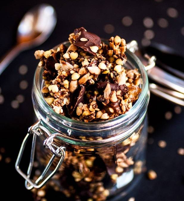 Granola choco – sésame vegan