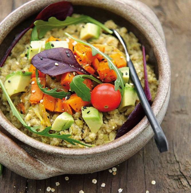 Kasha de quinoa aux petits légumes