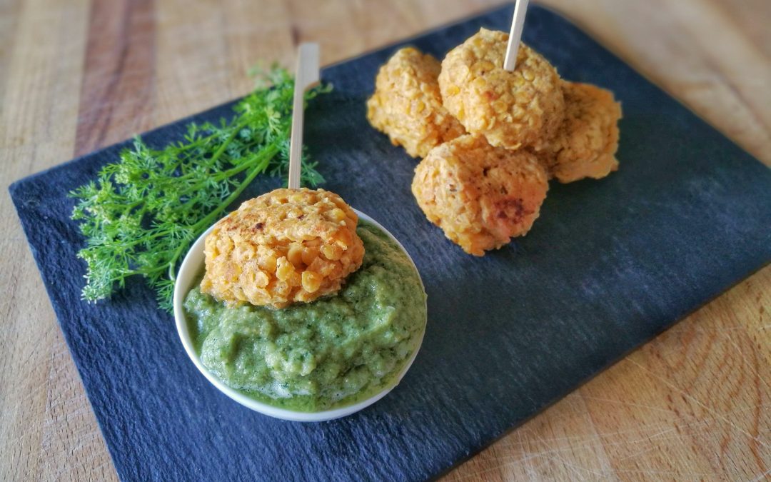 Falafels de lentilles corail et leur sauce apéro