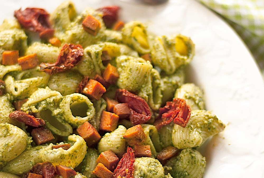 Conchiglie al pesto vegan