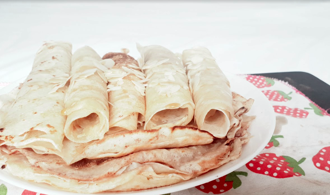 Crêpes véganes aromatisées à l’orange