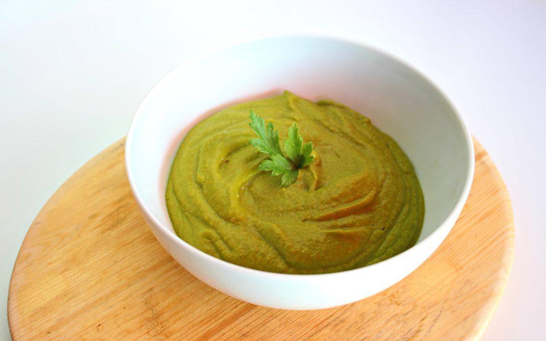 Purée de brocoli et patate douce au lait de coco