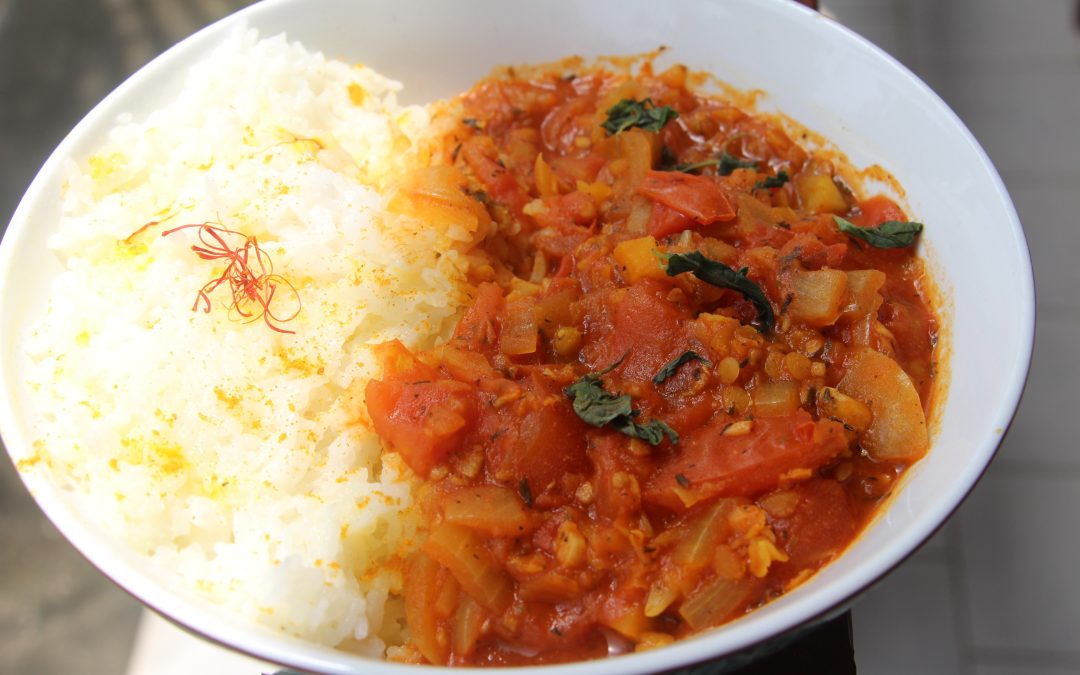 Bolognaise express et riz au safran