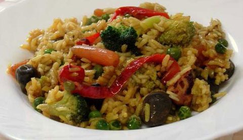 Recette Paëlla aux légumes