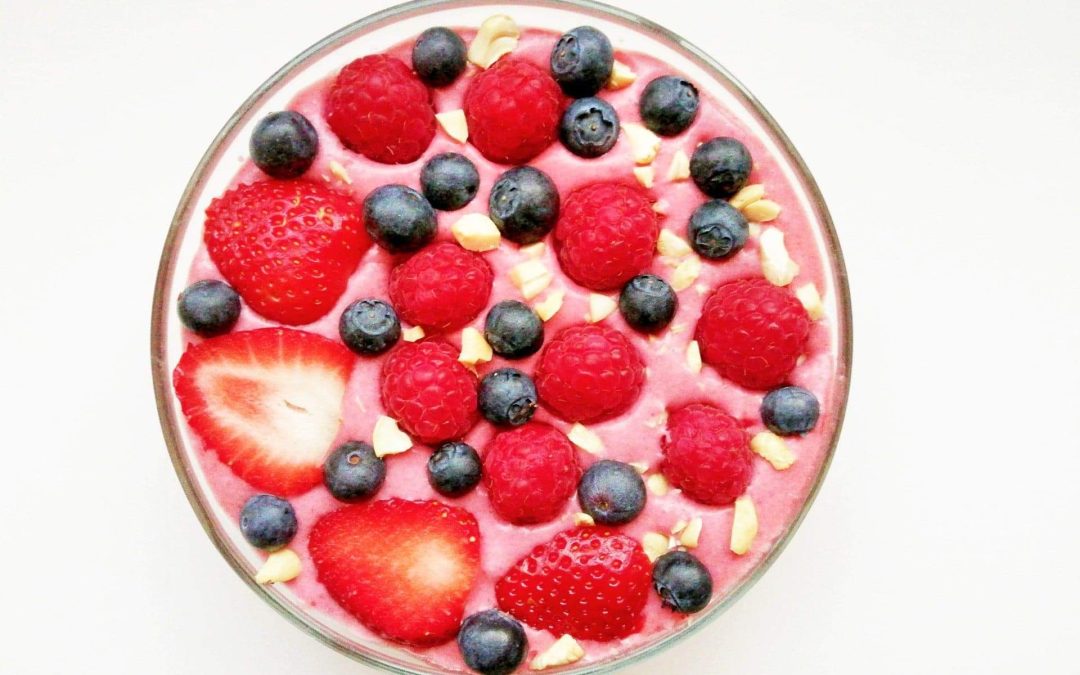 Smoothie à la fraise et au chanvre