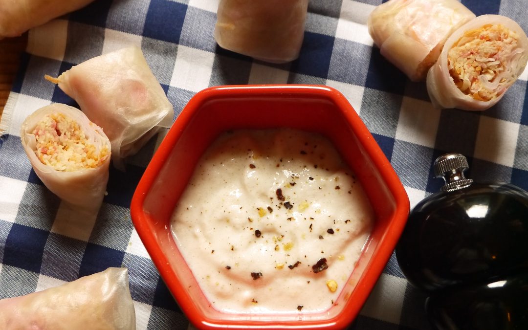 Rouleaux de printemps betterave, carotte et céleri