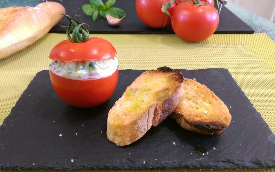 Tomates farcies au tzatziki