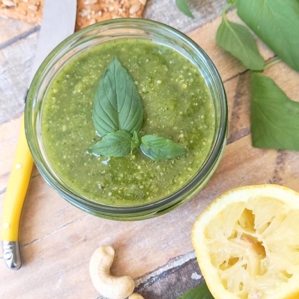 Recette Pesto vegan au basilic